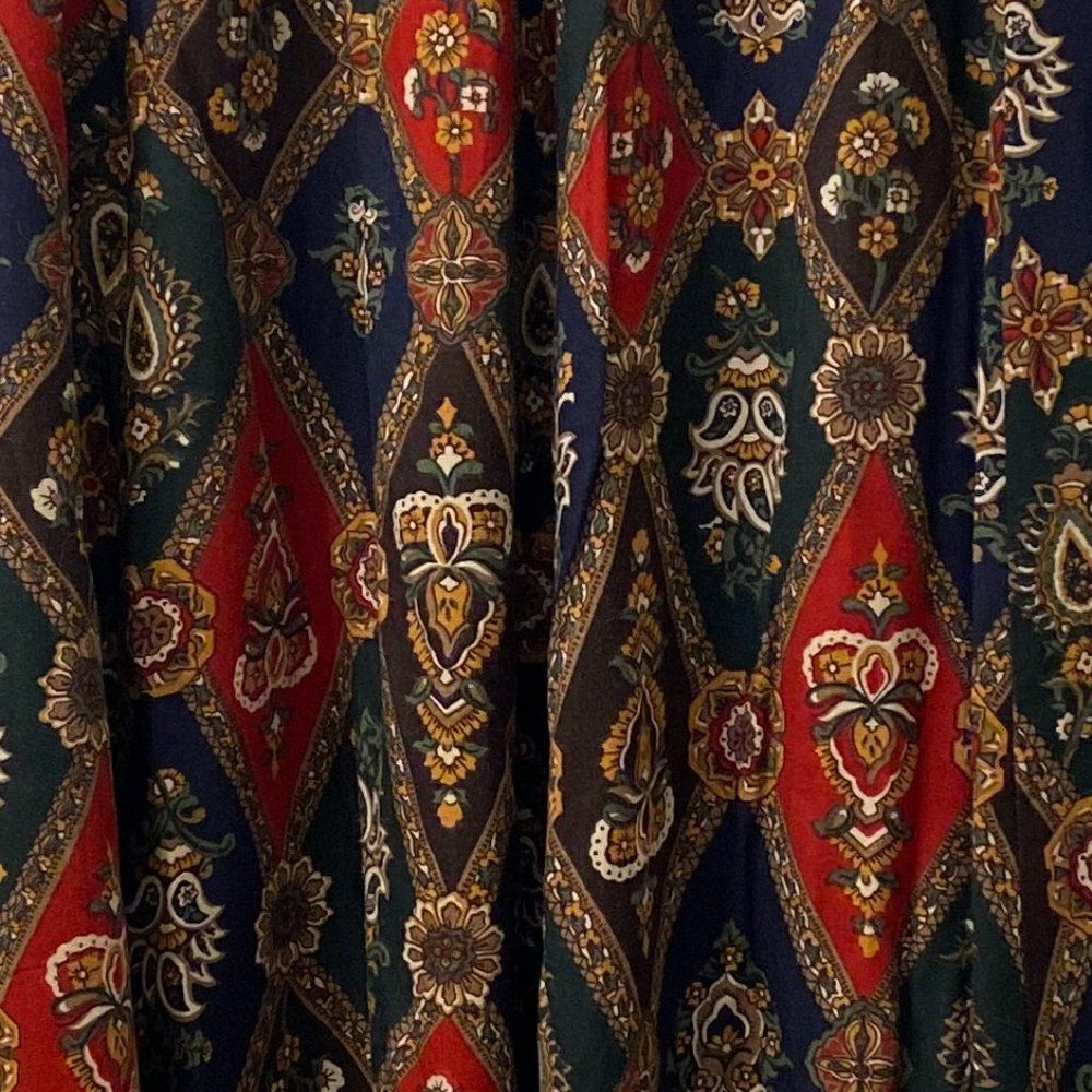 Orvis Boho Maxie Cotton Multi Color Maxi Skirt Women Size 18 - Picture 2 of 5